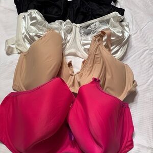 Women's Elomi Intimates Bra Set - Pink, Black, White, and Tan